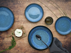 Creatable Creatable Tellerset 18-tlg. Blue NORDIC FJORD blau Набор творческих тарелок из 18 предметов. Синий НОРДИК ФЬОРД