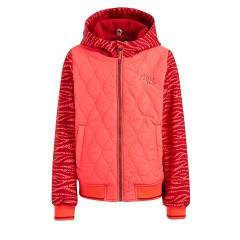 WE Fashion Meisjes quilted jas met zebradessin Outdoorjacken fur Madchen Стеганые куртки Meisjes из жас с рисунком под зебру для девочек