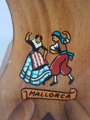 Mallorca Деревянный подсвечник "Испанский танец", 14,5 x 6,5 см, Испания, 1960-70гг.