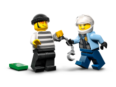 Lego Verfolgungsjagd mit dem Polizeimotorrad Полицейская погоня на мотоцикле