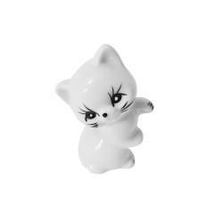 Винтажная Фигурка "Белый котенок", 6см х 4см, Германия, 1960-70гг.