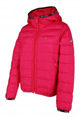 Tommy Hilfiger QUILTED TAPE HOODED  Winter jacket neon pink QUILTED TAPE HOODED Куртка зимняя неоновый розовый