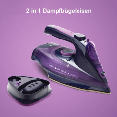 iceagle iceagle Dampfbugeleisen AJ2085 Dampfbugeleisen 360ml Wassertank, Kabelloses,Keramik-Bugelsohle, 2400,00 W, Konstanter Dampf  Паровой утюг Iceagle AJ2085, паровой утюг, резервуар для воды 360 мл, беспроводной, керамическая подошва, 2400,00 Вт, пост