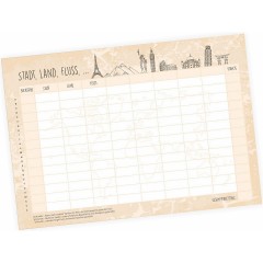 nikima Papeterie A5 Spielblock Stadt Land Fluss Reisespiel Reisespiele Papeterie A5 Pad город загородная игра путешествия по реке игры путешествия