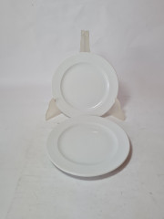 Тарелки винтажные Rosenthal, белый фарфор, 2 шт x 16 x 1,5 см, Германия, 1960-70гг.