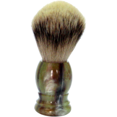 Golddachs Rasierpinsel Kunststoff, Silberzupf  Помазок пластиковый, с серебряным наконечником