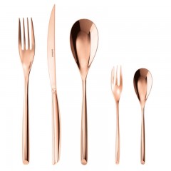 Sambonet Sambonet Bamboo - Edelstahl / PVP Kupfer Besteckset 30-tlg. Vollheft / Monoblock Sambonet Bamboo - набор столовых приборов из нержавеющей стали / меди из ПВП, 30 шт. Полный буклет/моноблок