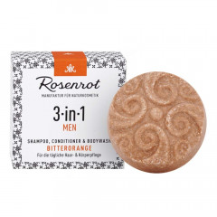 Rosenrot Festes ShampooBit Men 3in1 Bitterorange 60g Solid ShampooBit Men 3in1 Горький апельсин 60г