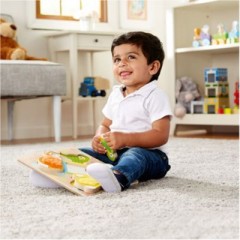 Melissa Doug Holzklotz-Puzzle zum Anfassen und Fuhlen Пазл из деревянных блоков