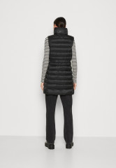 Tommy Hilfiger PADDED GLOBAL LONG VEST Waistcoat black PADDED GLOBAL LONG VEST Жилет черный