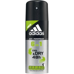 adidas (Адидас) Functional Male Deodorant Spray Дезодорант спрей 6 in1 Cool & Dry 48 h, 150 мл